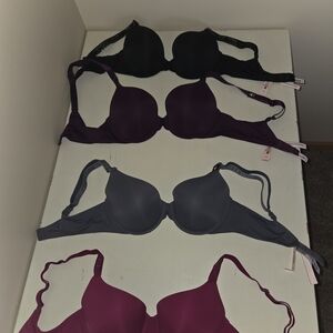 Victoria's Secret Bra Collection - Pink, Gray, and Black